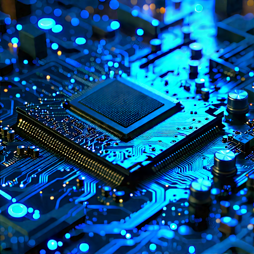Circuit board with digital particles