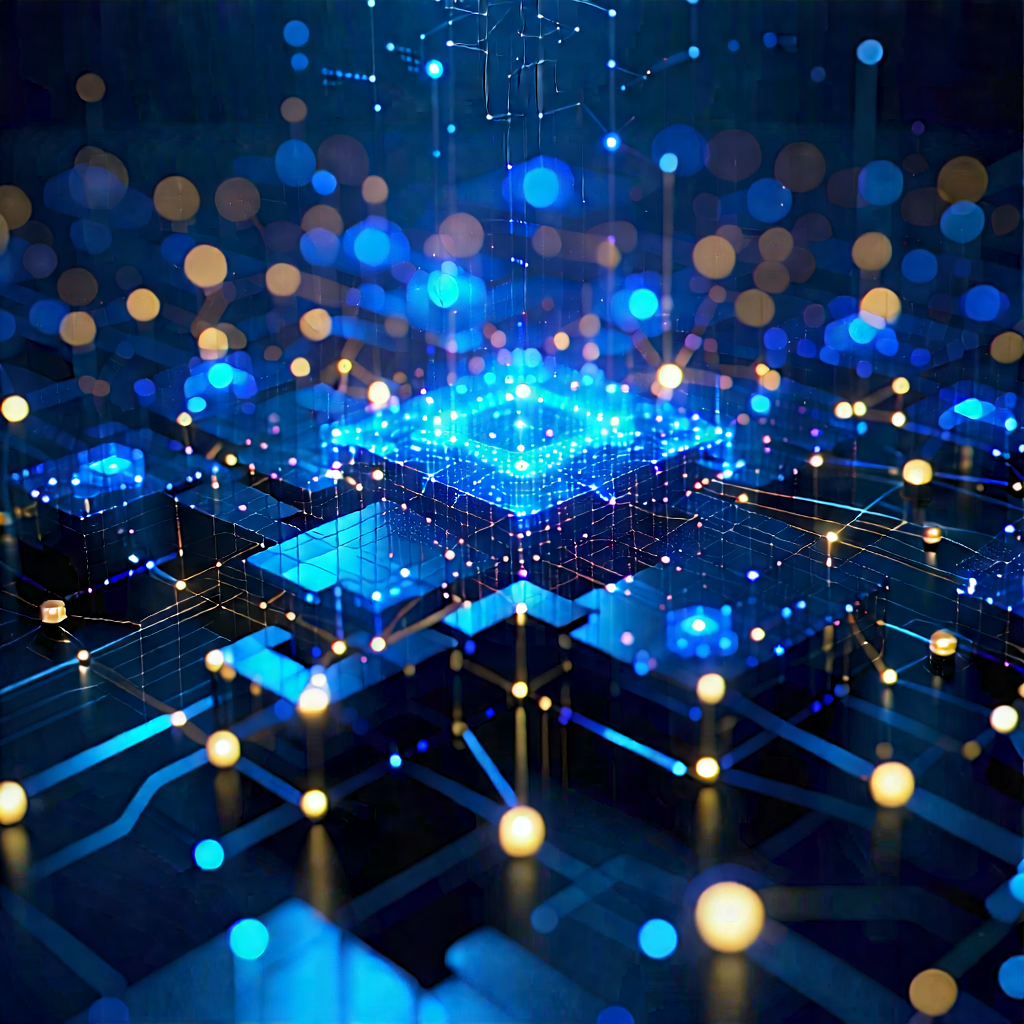 Blockchain Network Visualization With Image, There