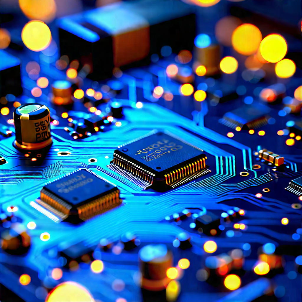 Close-up of electronic circuit