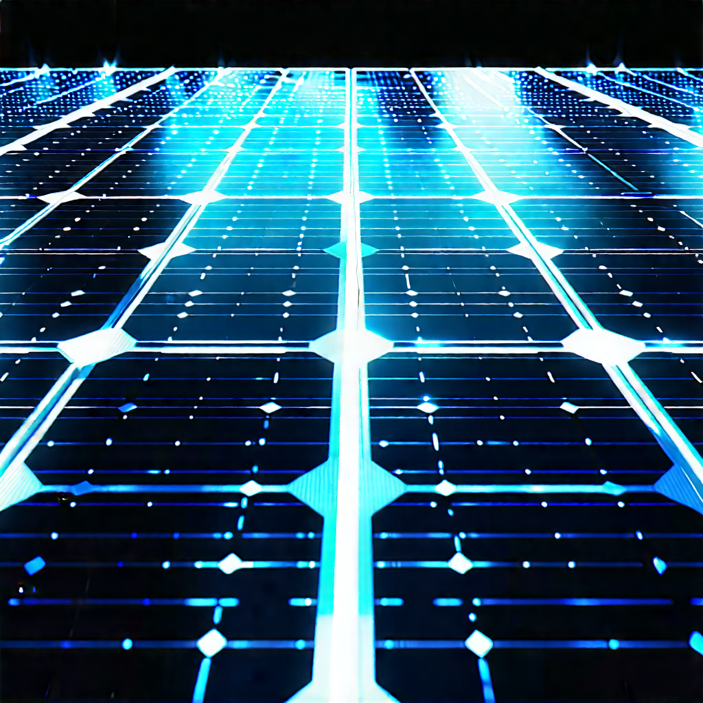 Solar panel with holographic projection