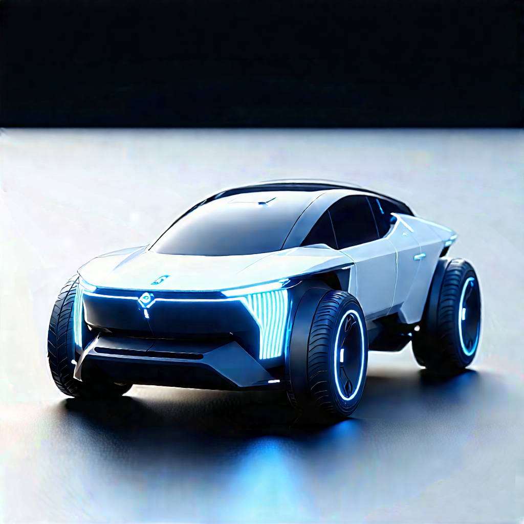 Innovative Electric Vehicle Design With Futuristic Sleek