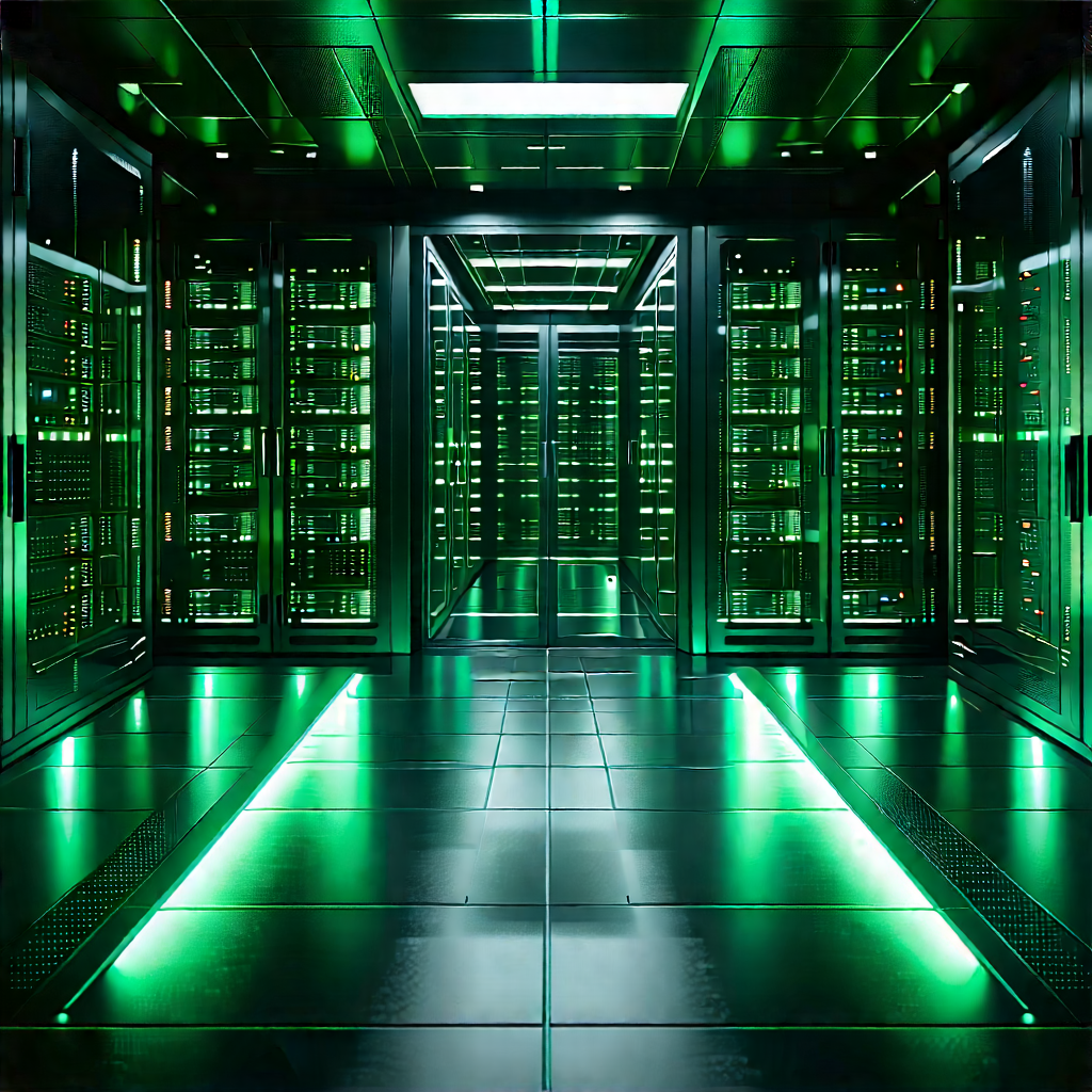 Futuristic server room