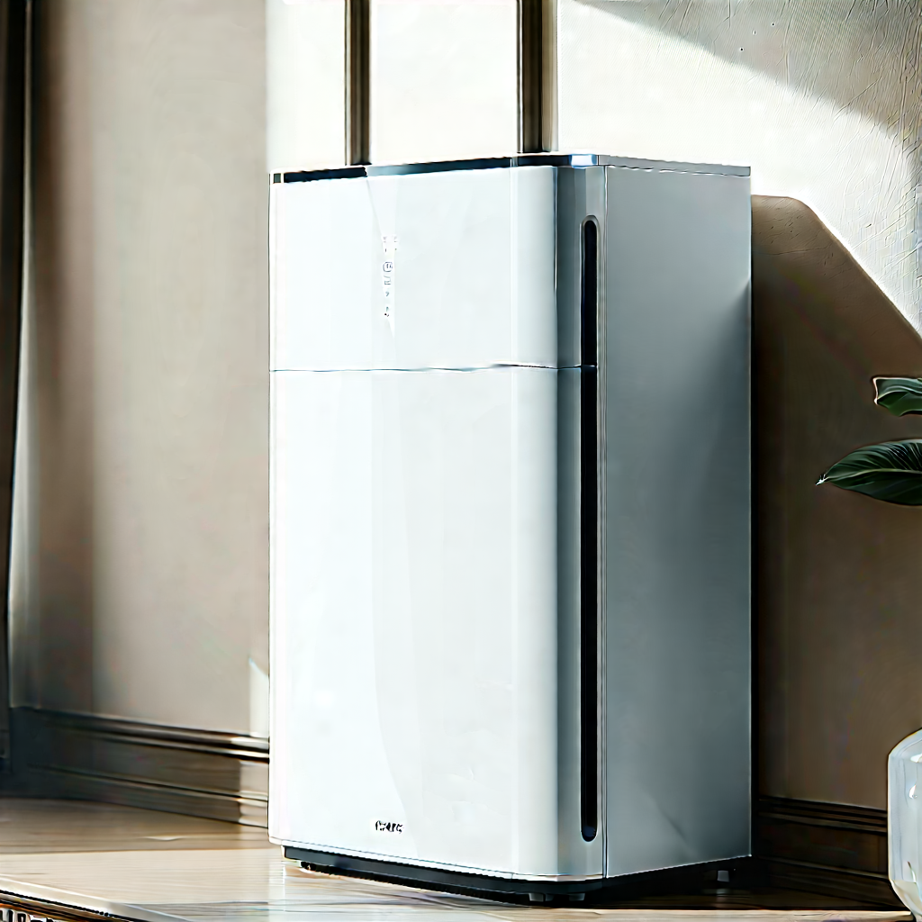 Innovative Smart Appliance Design With White Refrigerator