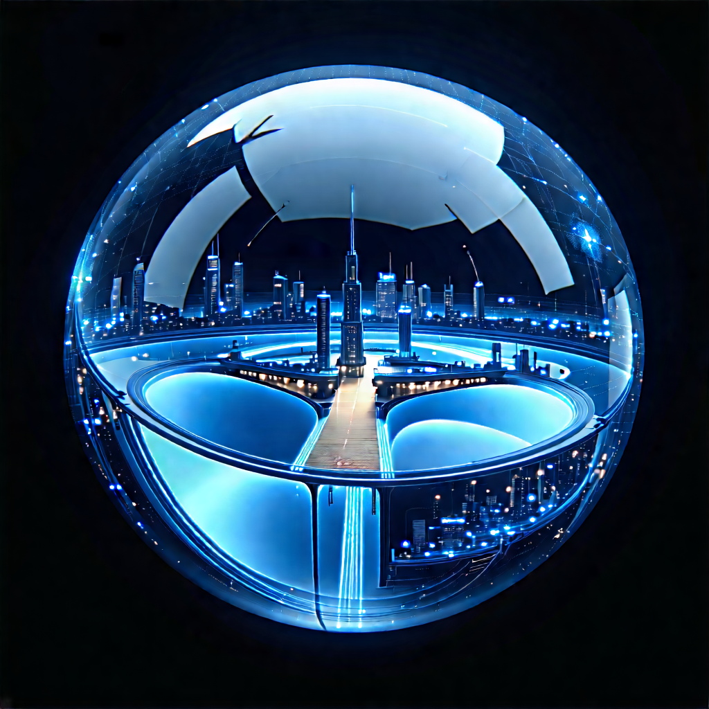 Innovative Renewable Energy (design:1.13) With Blue White