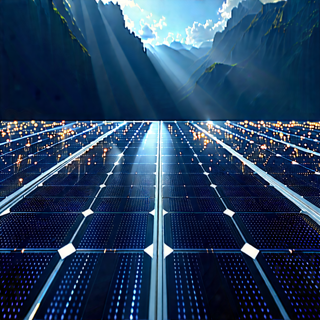 Solar Panel With Data Streams With Large Solar