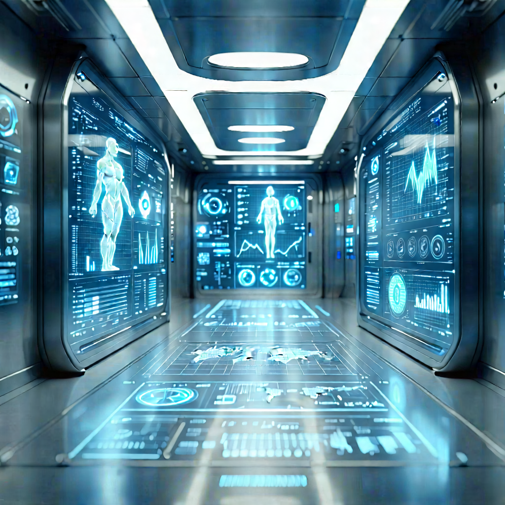 Healthcare Technology In Manufacturing Facility With Image, There