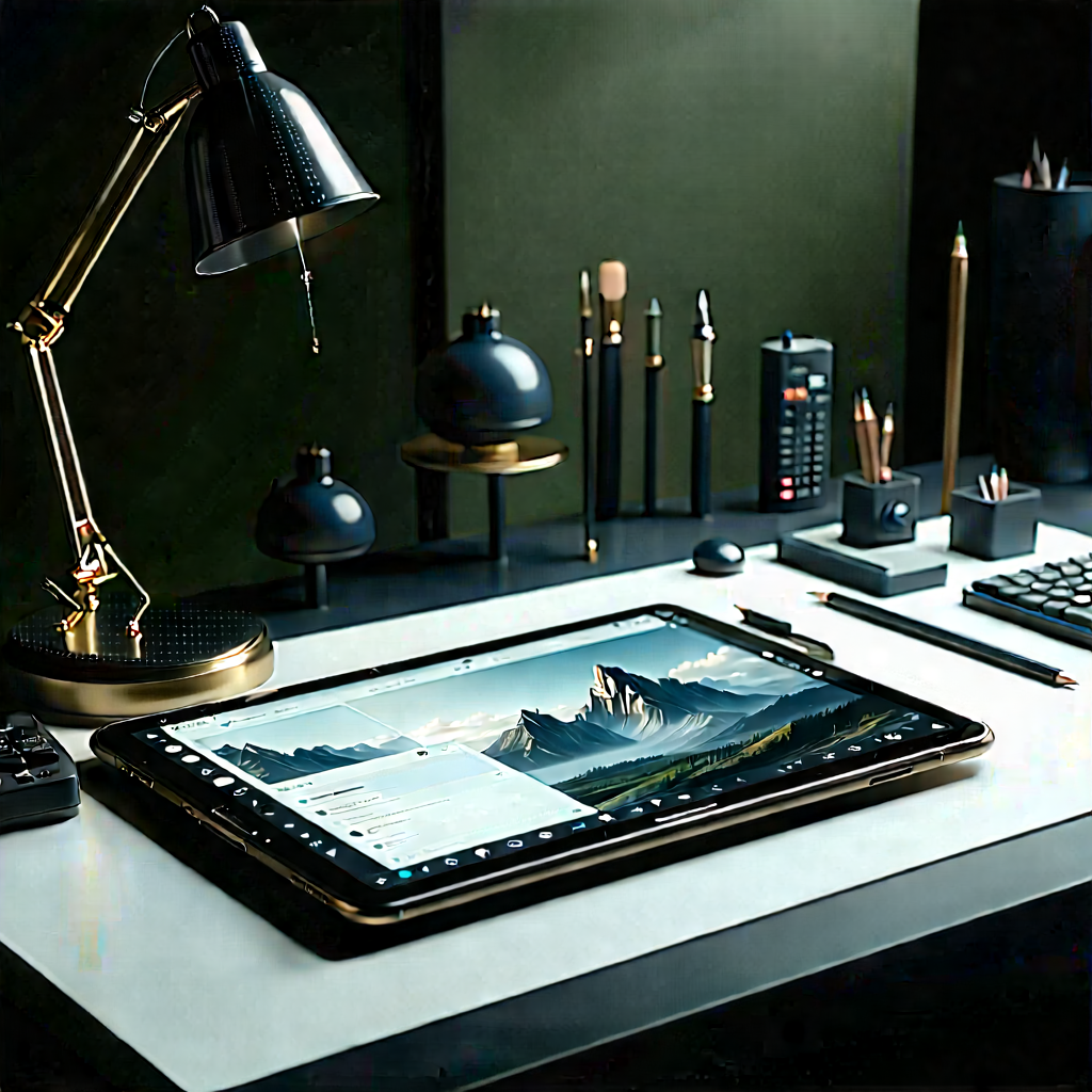 Tablet with user interface