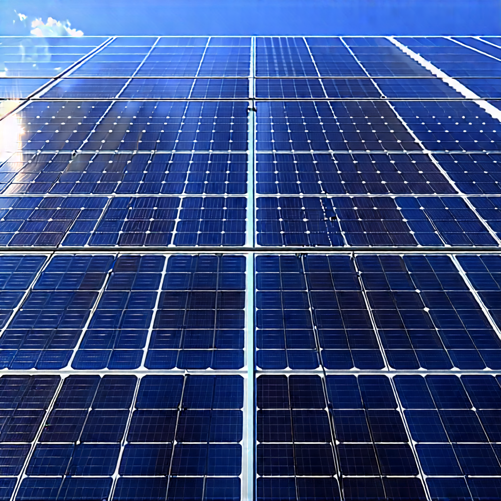 Solar Panel With Laser Scanning With Large Solar