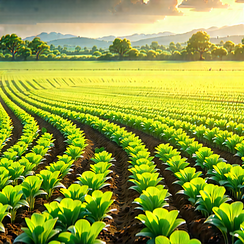 Agricultural Technology In Design Studio With Large, Lush
