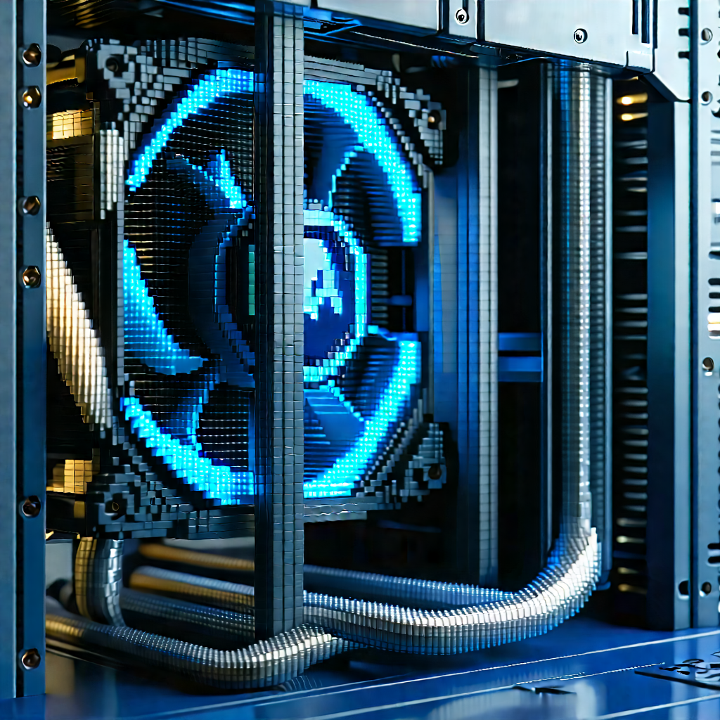 Close-up of cooling system