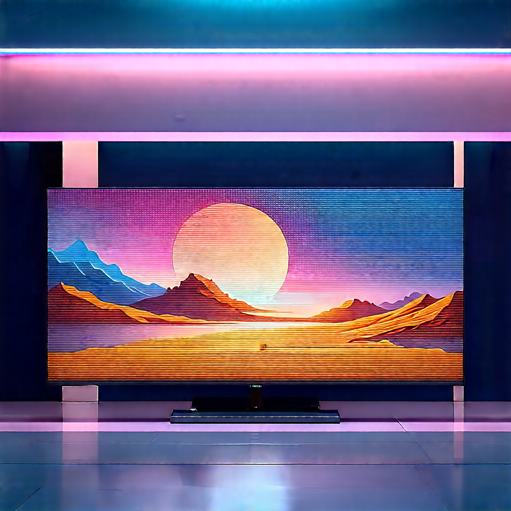 Entertainment Technology In Manufacturing Facility With Large Flat