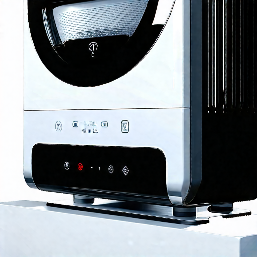 Innovative Smart Appliance Design With Silver Microwave