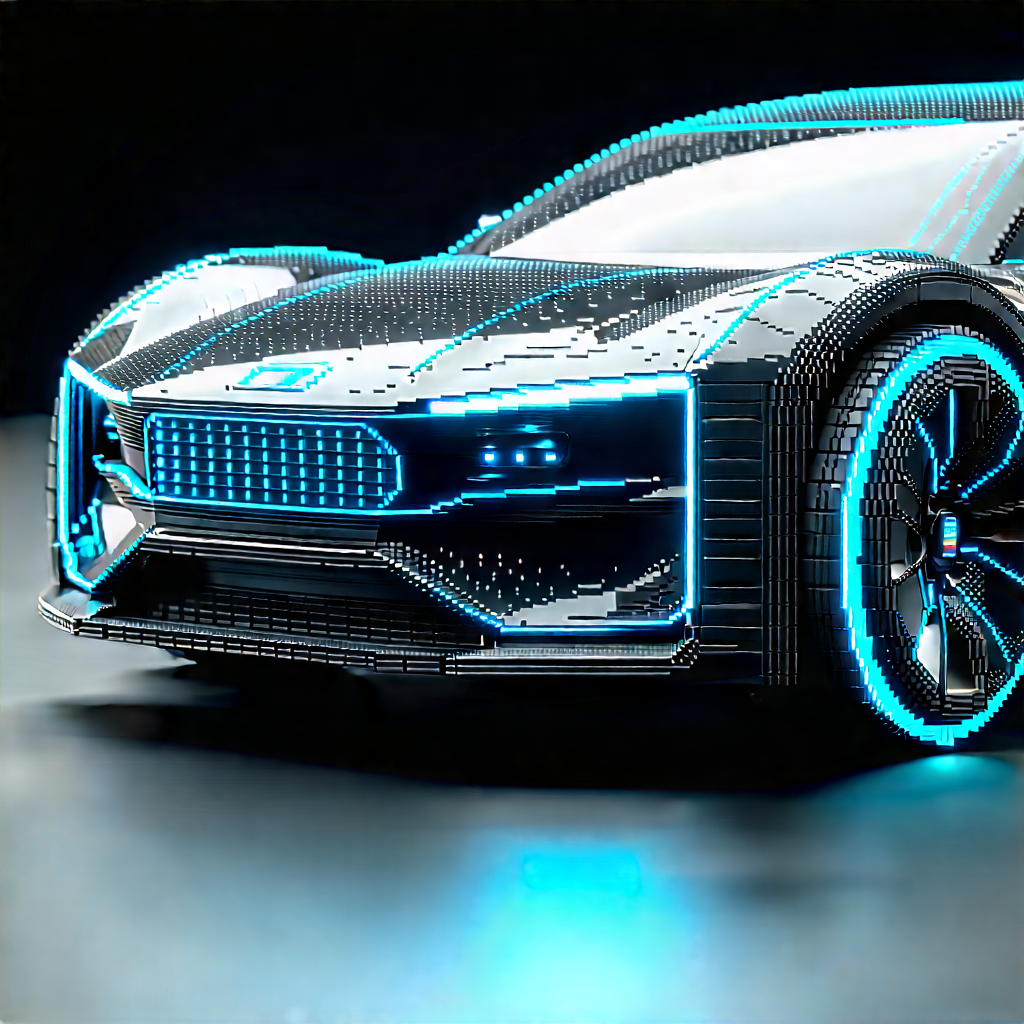 Innovative Electric Vehicle (design:1.18) With Futuristic Shown