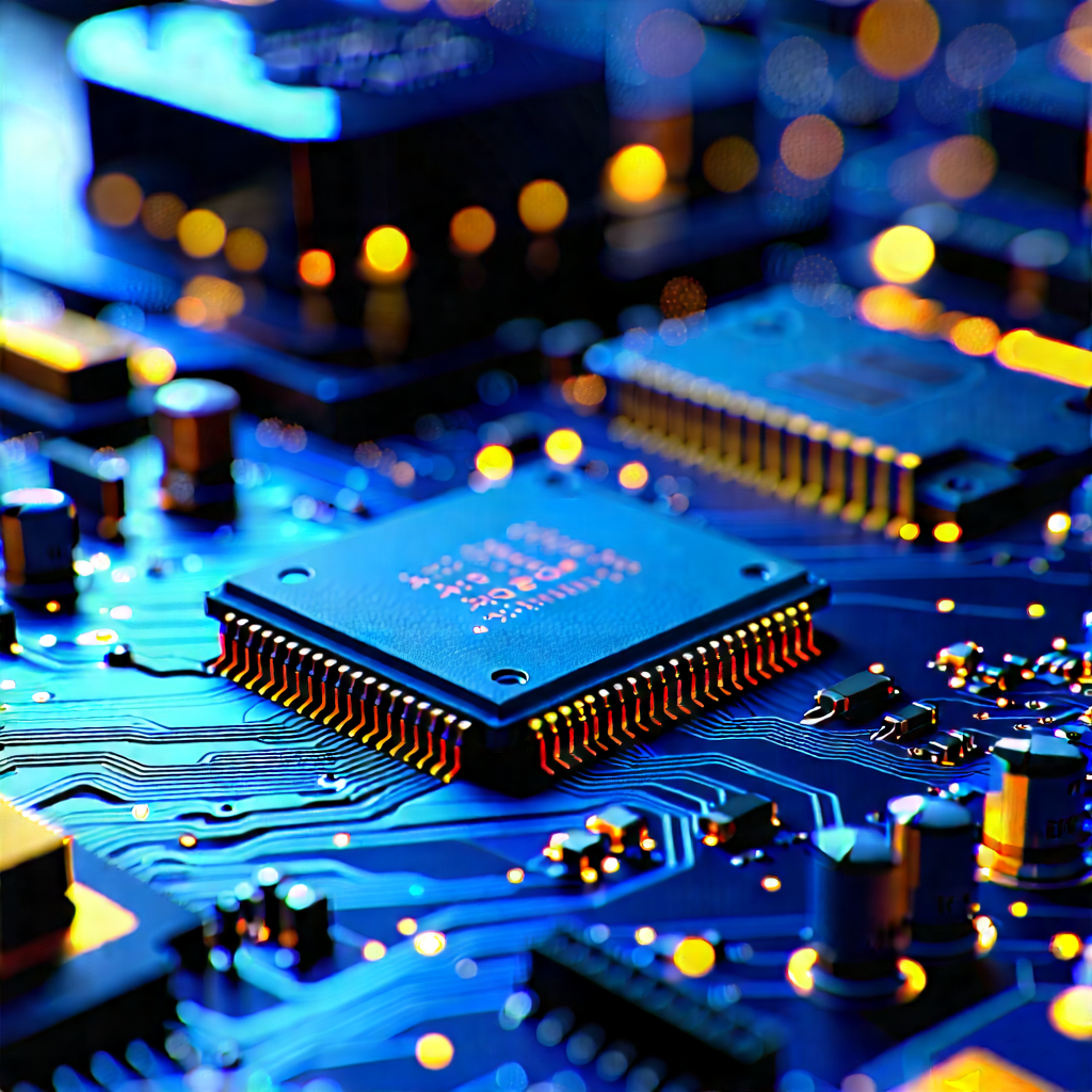 Close-up of electronic circuit