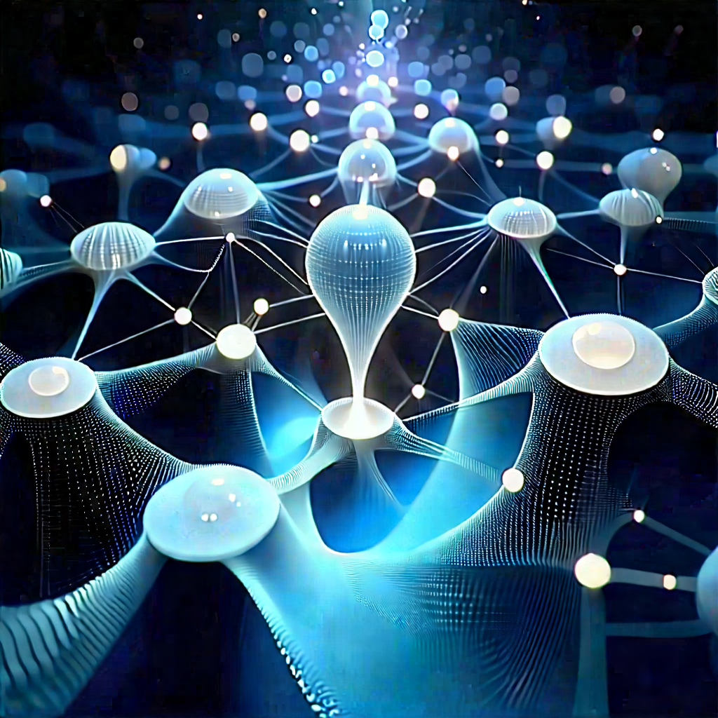 Blockchain Network Visualization With Image, There