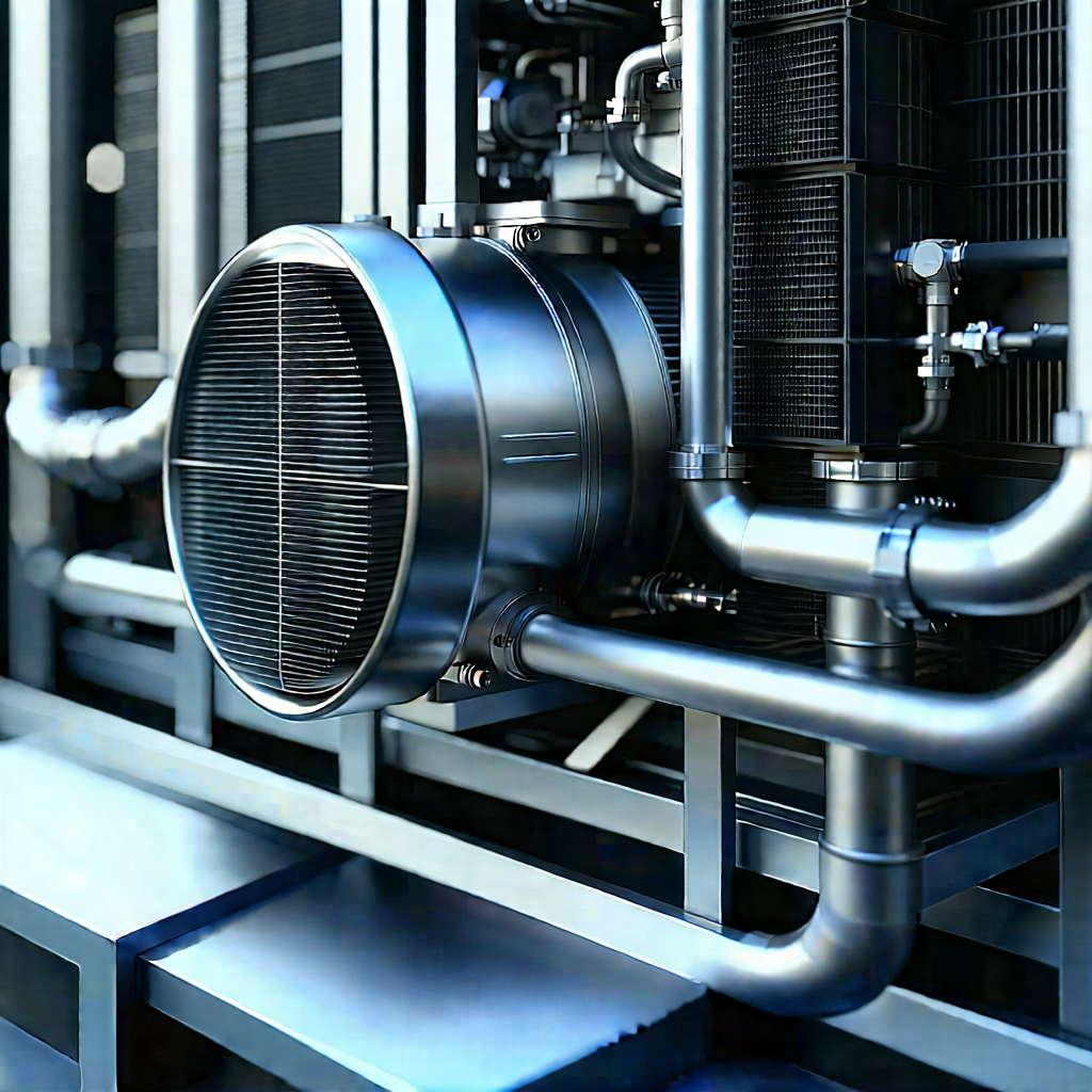 Close-up of cooling system