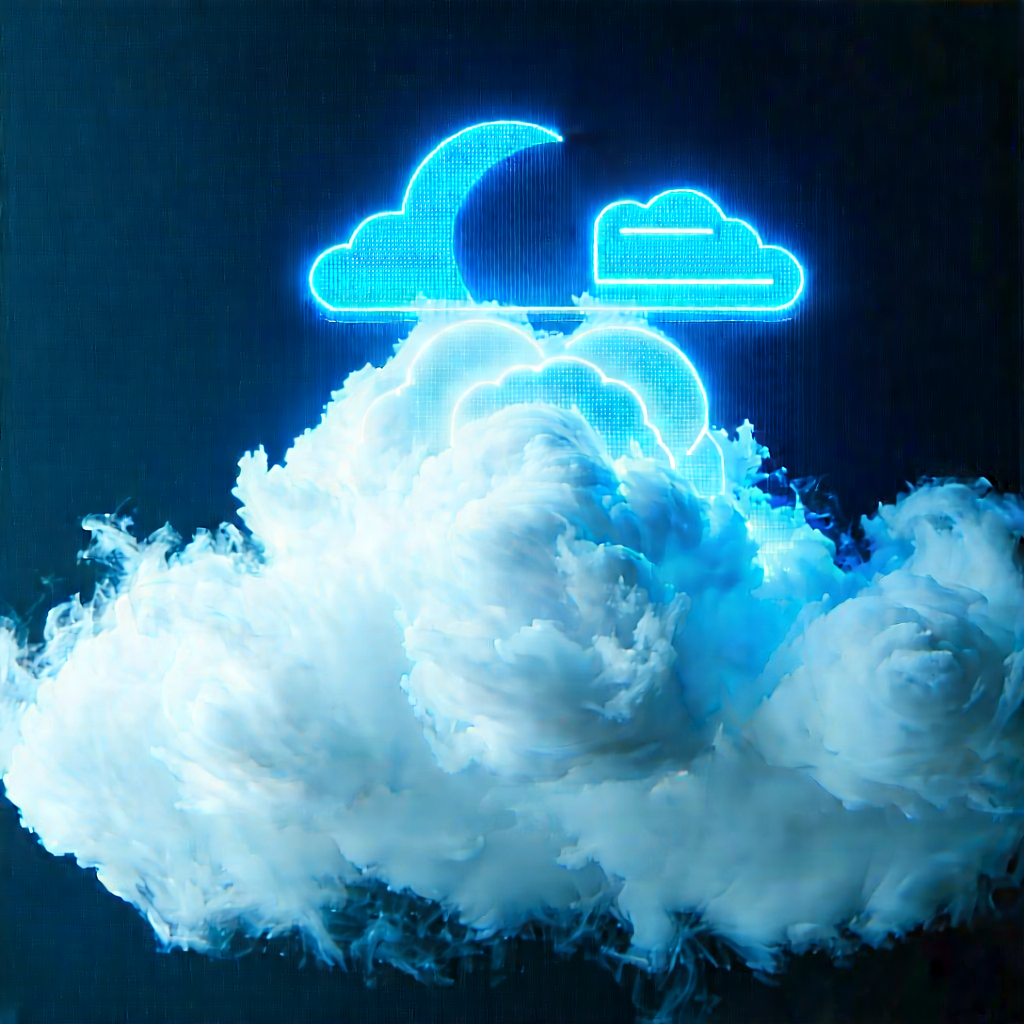 Cloud Computing Visualization With Blue Cloud