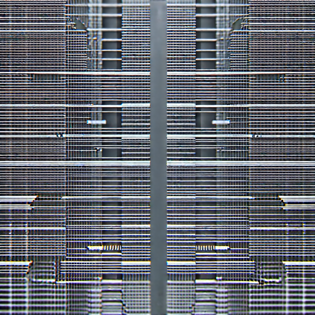 Close-up of sensor array