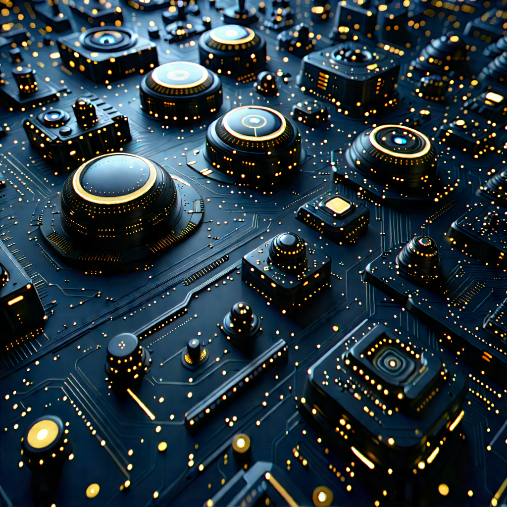 Close-up Of Sensor Array With Image