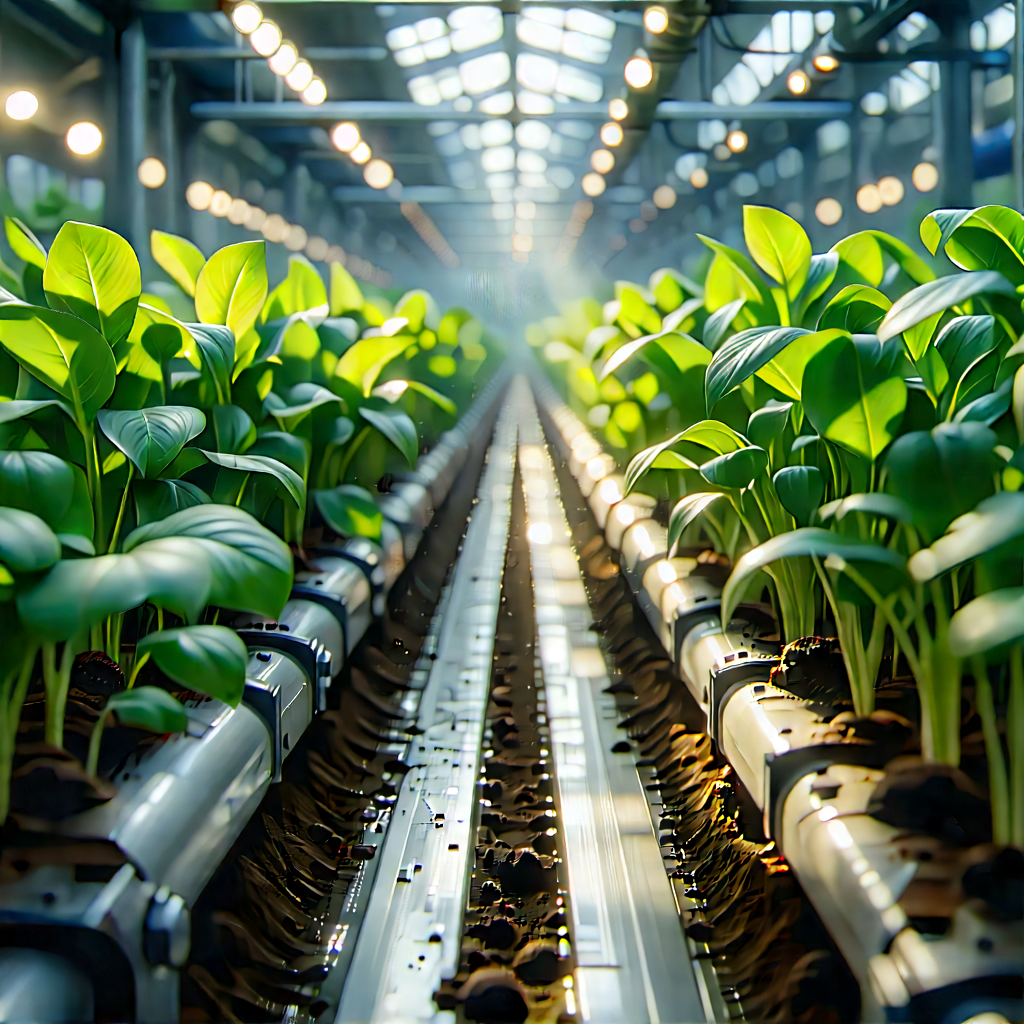 Agricultural Technology In Manufacturing Facility With Image, There