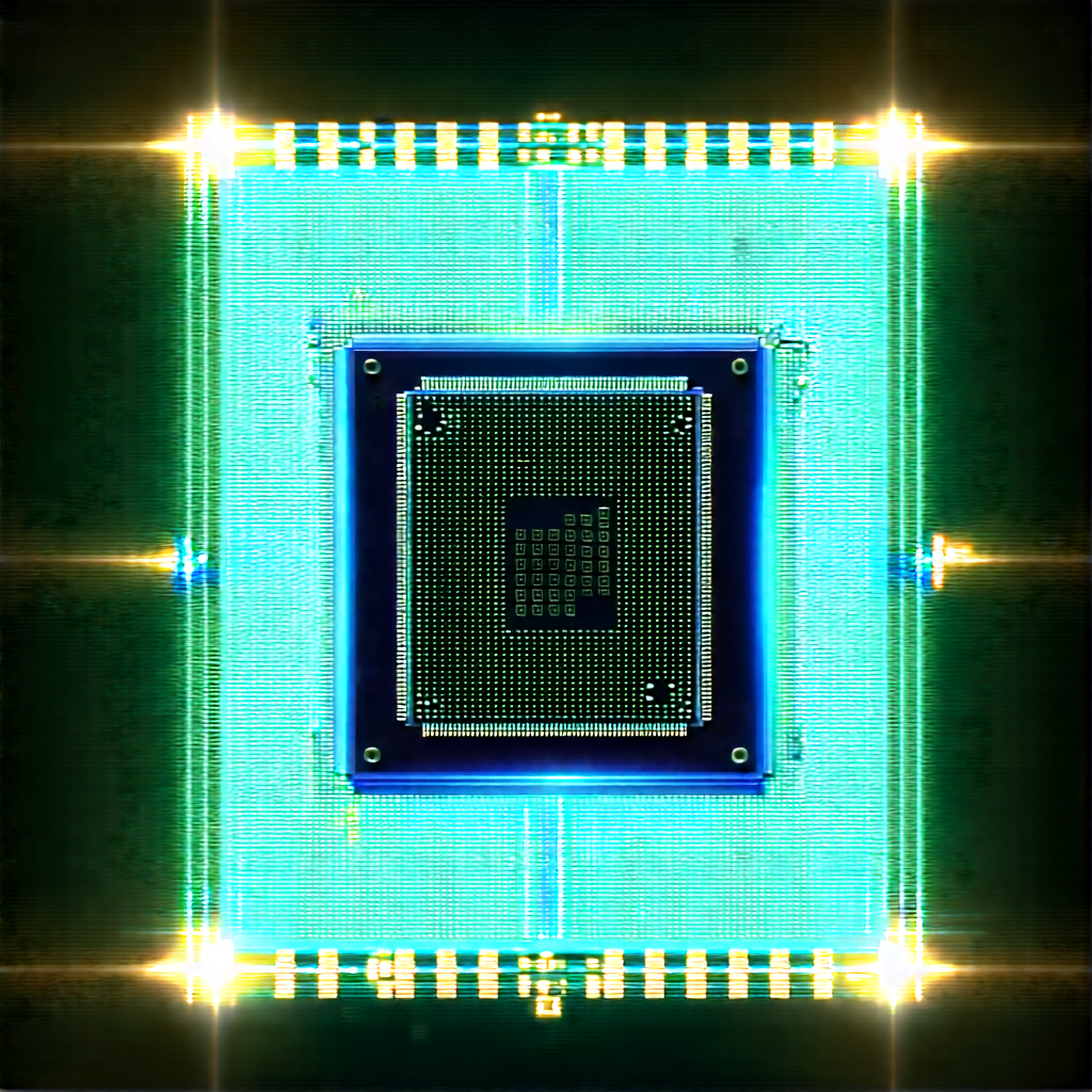 Microchip with holographic projection