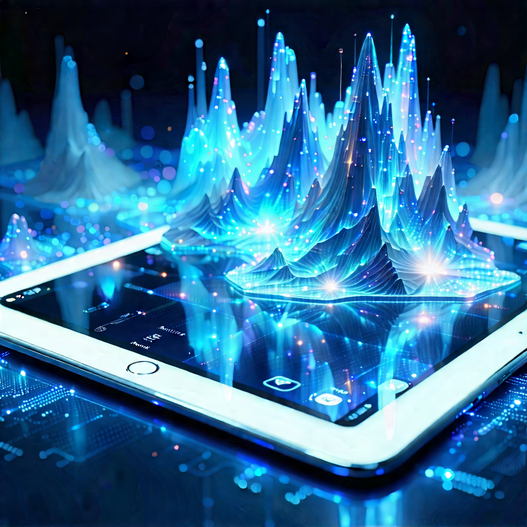 Tablet with holographic display
