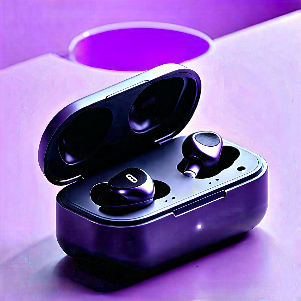 Wireless earbuds with (digital:1.29) artwork