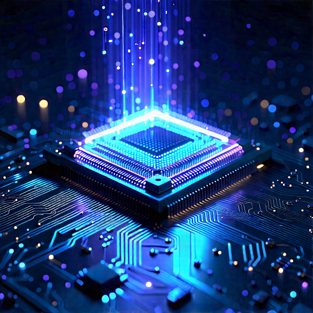 Microchip with holographic projection