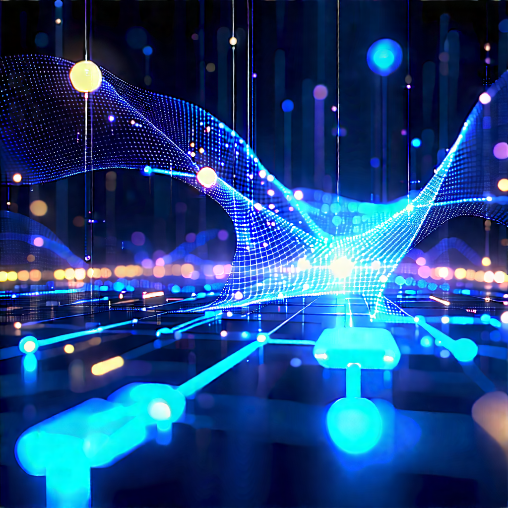 Blockchain Network Visualization With Image, There
