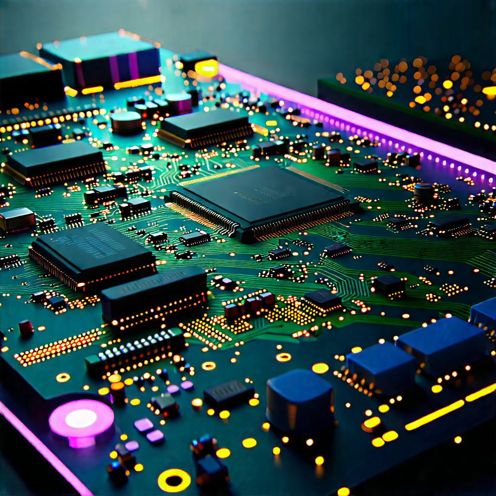 Circuit board with digital particles