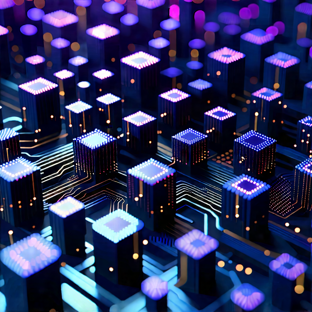 Close-up of sensor array