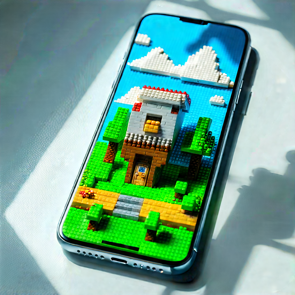 Smartphone With Digital Artwork With Cell Phone
