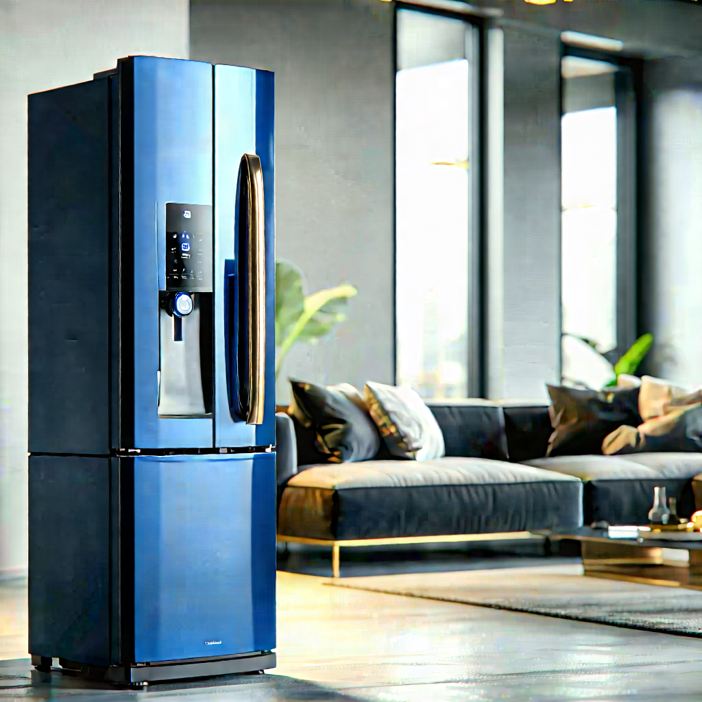 Innovative Smart Appliance Design With Large Blue