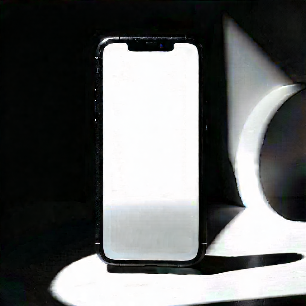 Smartphone With Streaming Content With Black Iphone