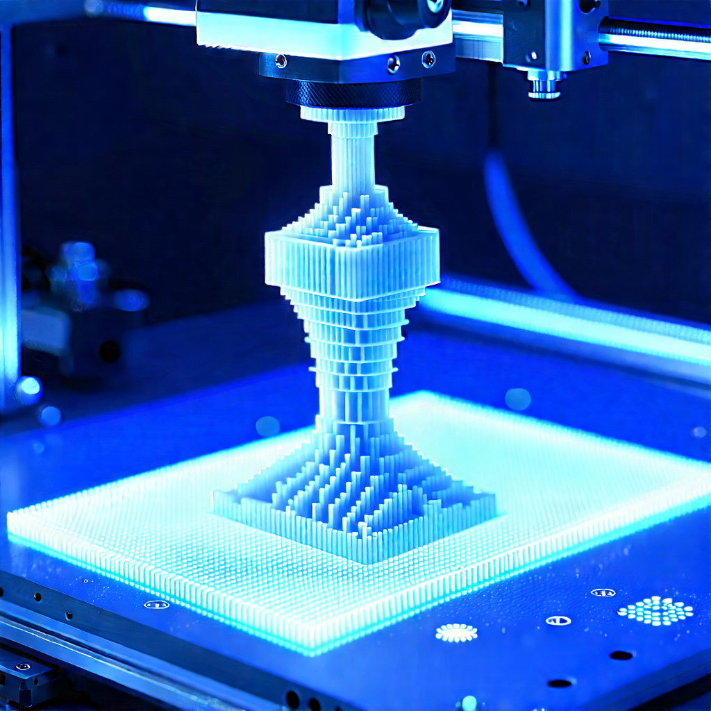 3d printer with holographic projection