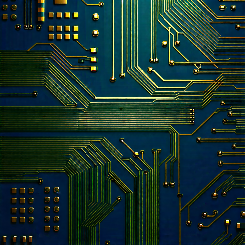 Close-up of electronic circuit