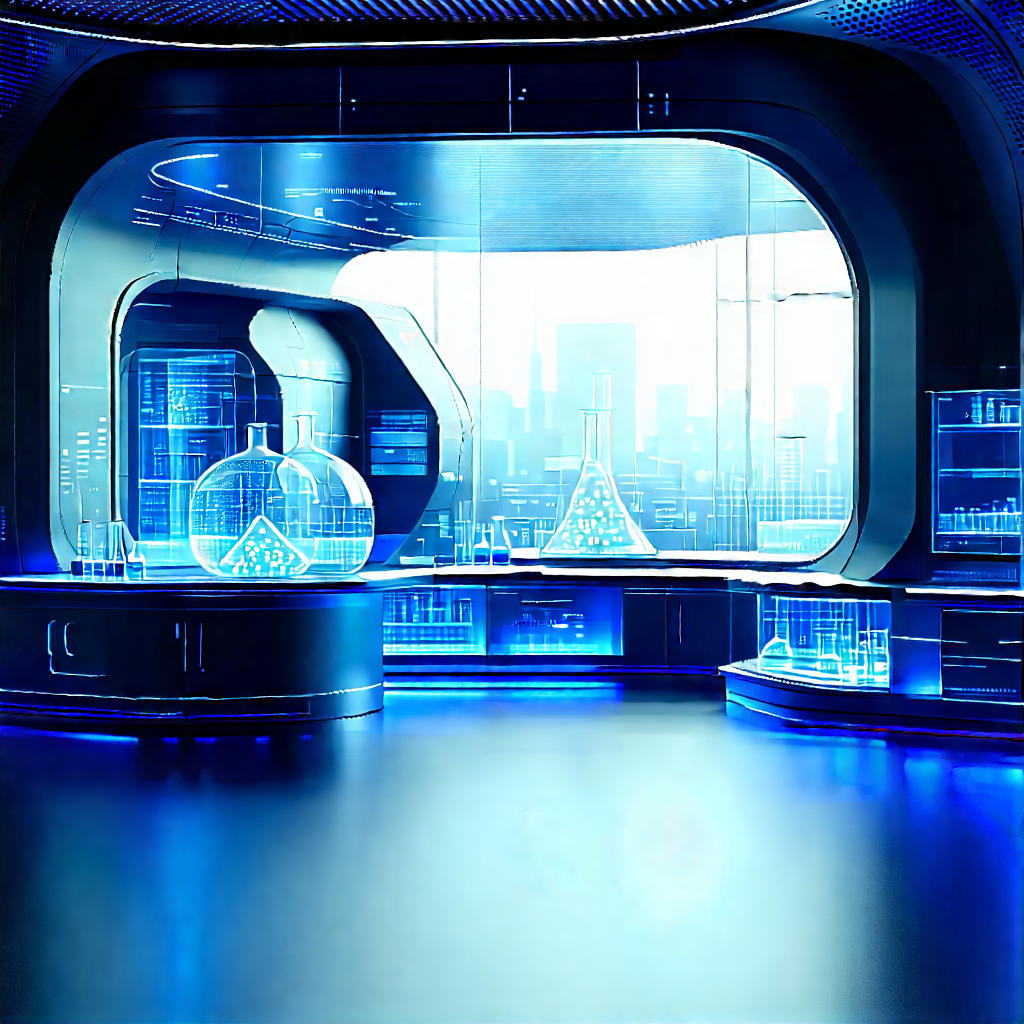 Futuristic Research Laboratory With Futuristic Laboratory