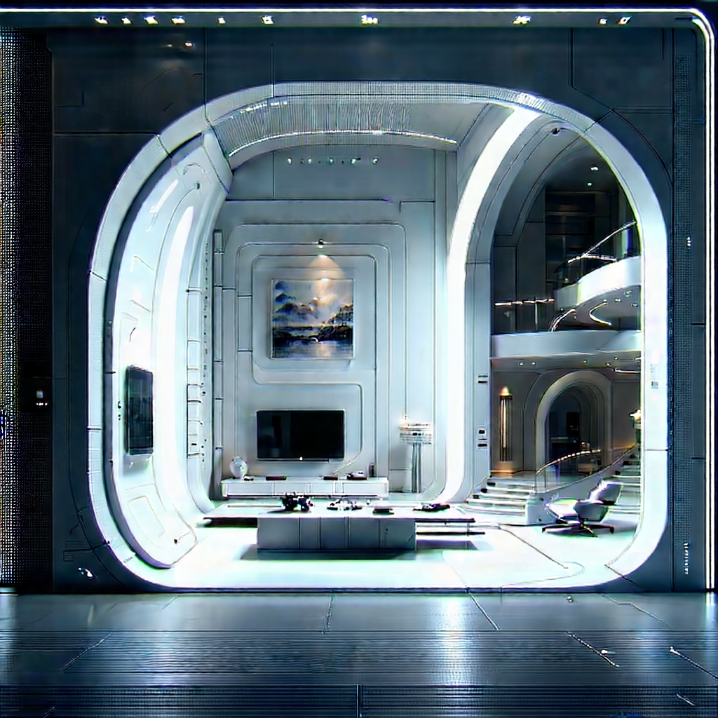 Futuristic Smart Home With Image, There
