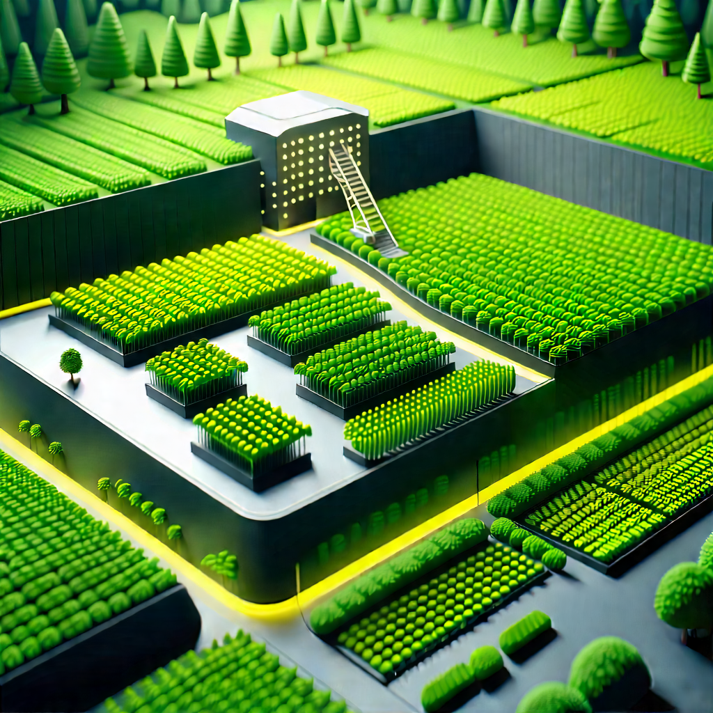 Agricultural Technology In Modern Laboratory With Model Large
