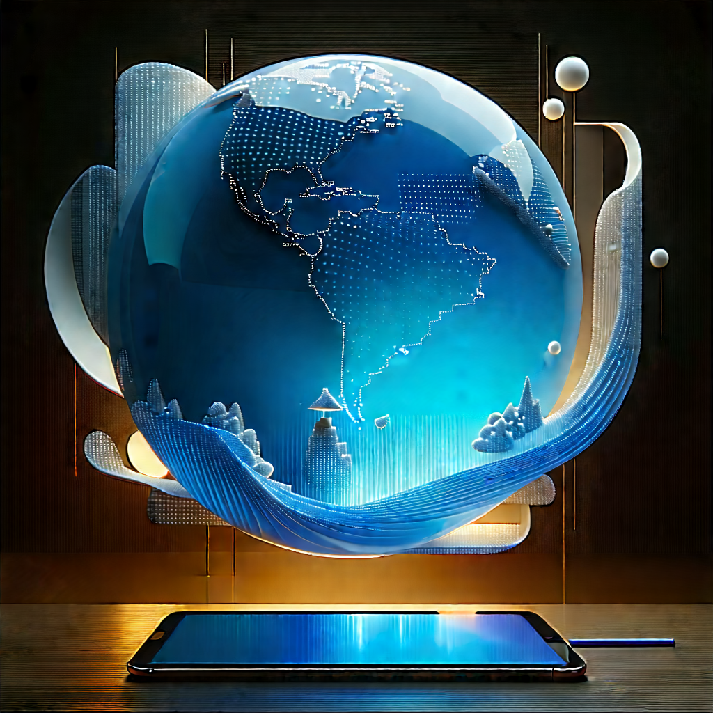 Tablet With (digital:1.27) Artwork With Cell Phone
