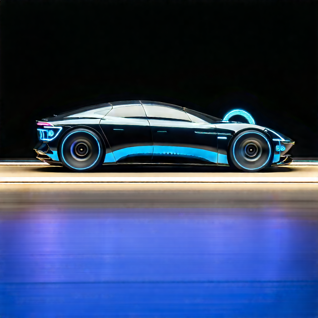Innovative Electric Vehicle (design:1.44) With Sleek, Futuristic-looking