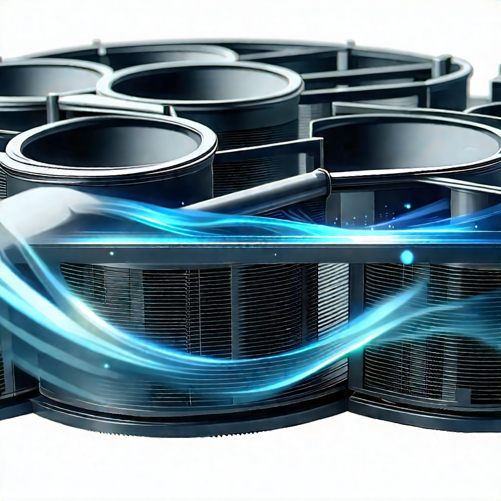 Close-up of cooling system