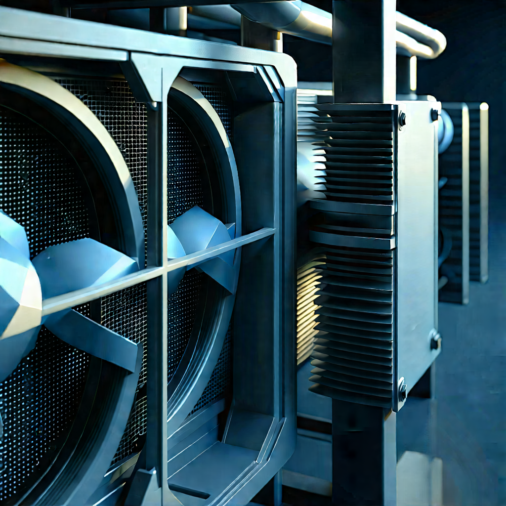 Close-up of cooling system