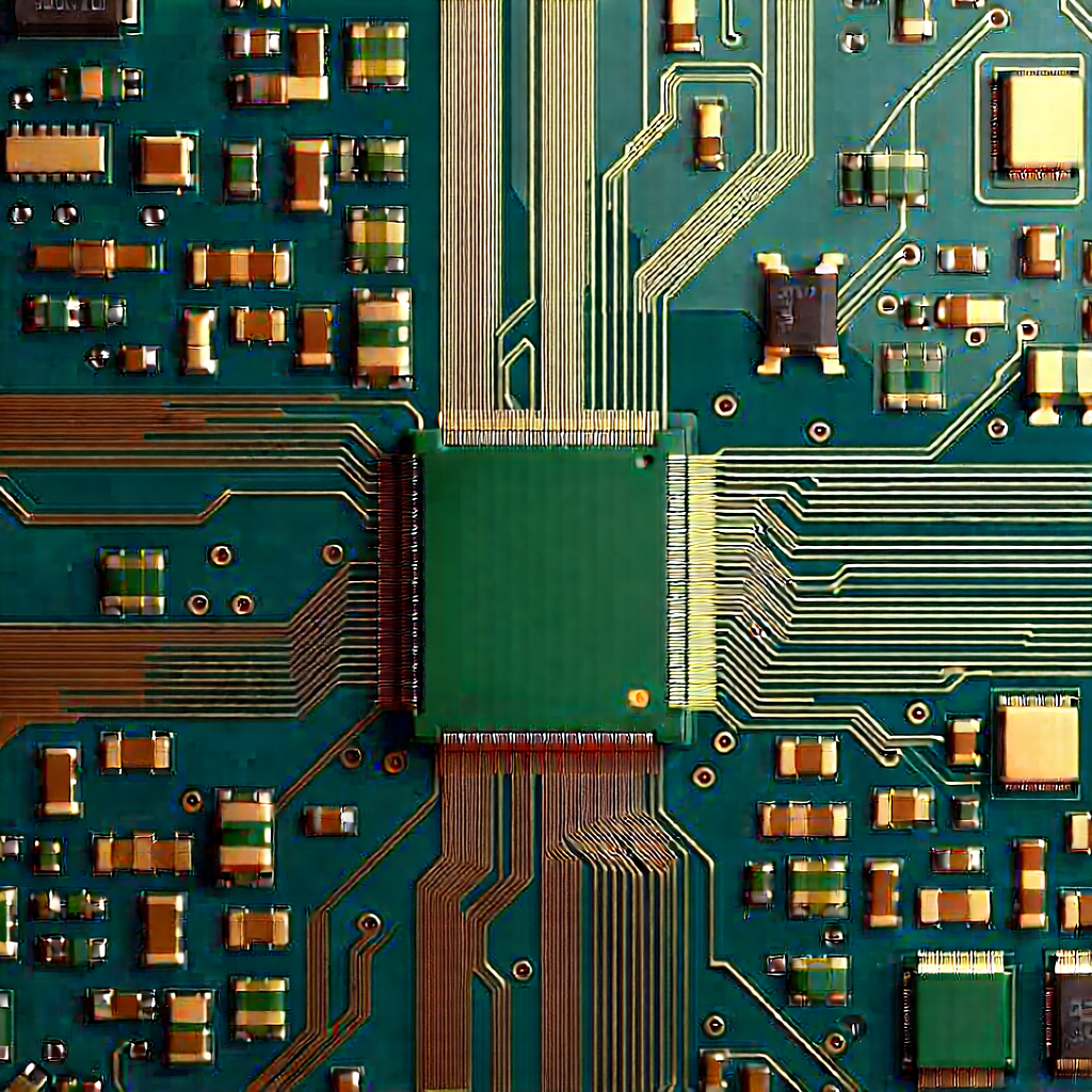 Close-up of electronic circuit