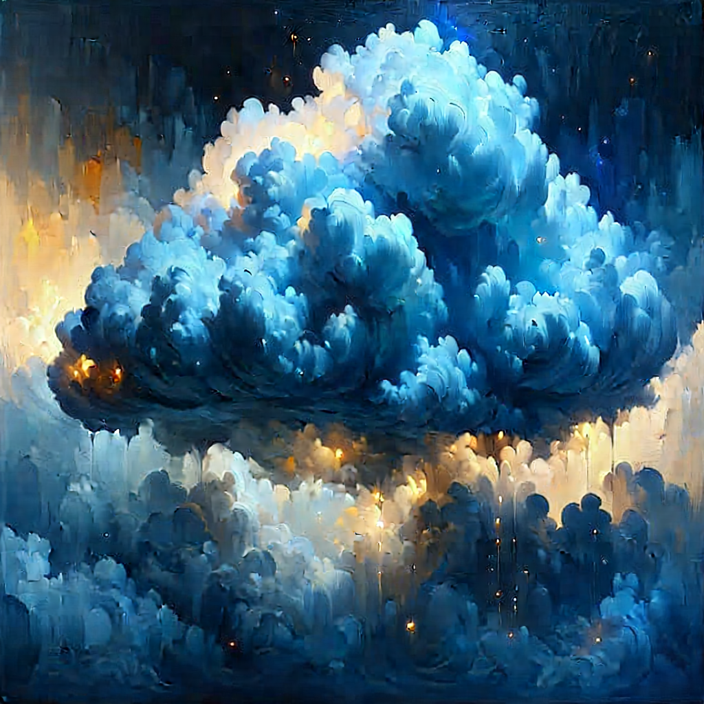 Cloud Computing Visualization With Image, There