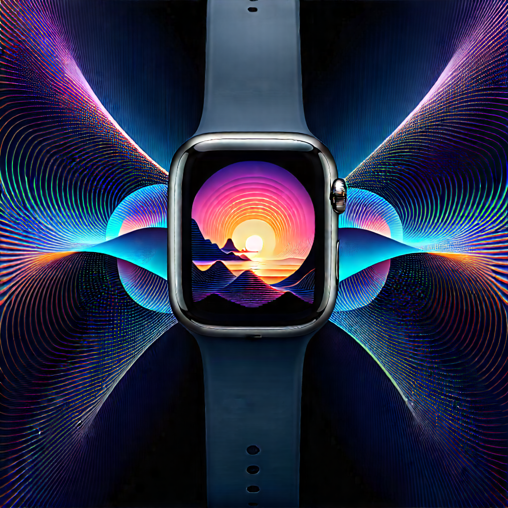 Smart Watch With Streaming Content With Blue Watch