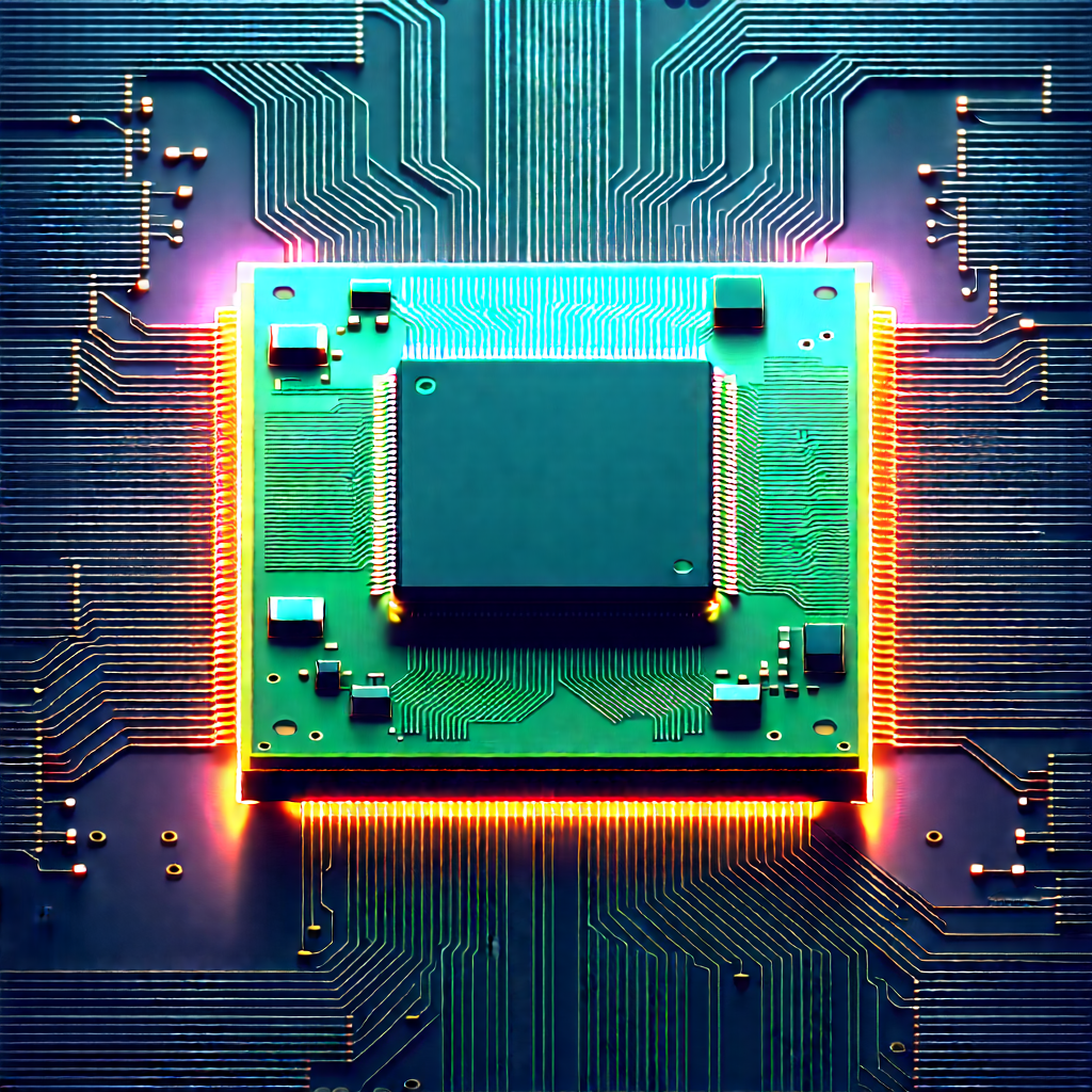 Microchip with holographic projection