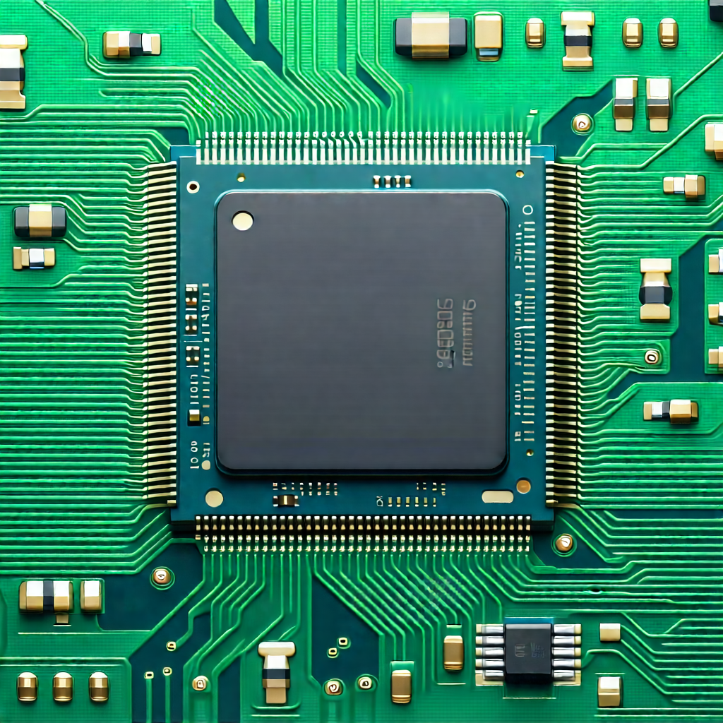 Close-up of microprocessor