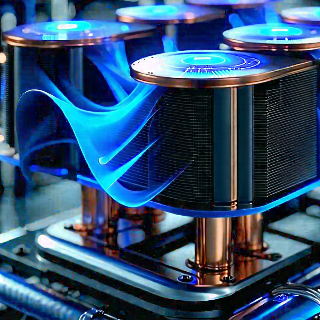 Close-up of cooling system