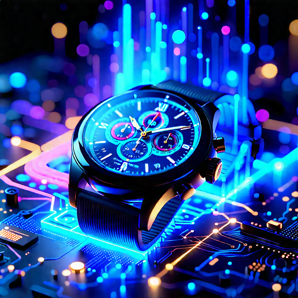 Smart watch with data visualization